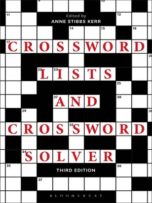 cover image of Crossword Lists and Crossword Solver